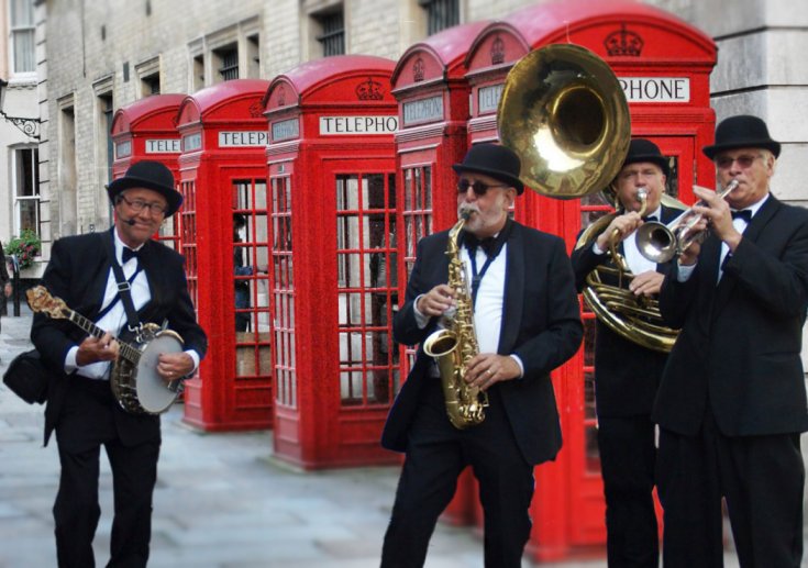 Marc Cooks Jazzband boekt bij www.dixieland-looporkest.eu